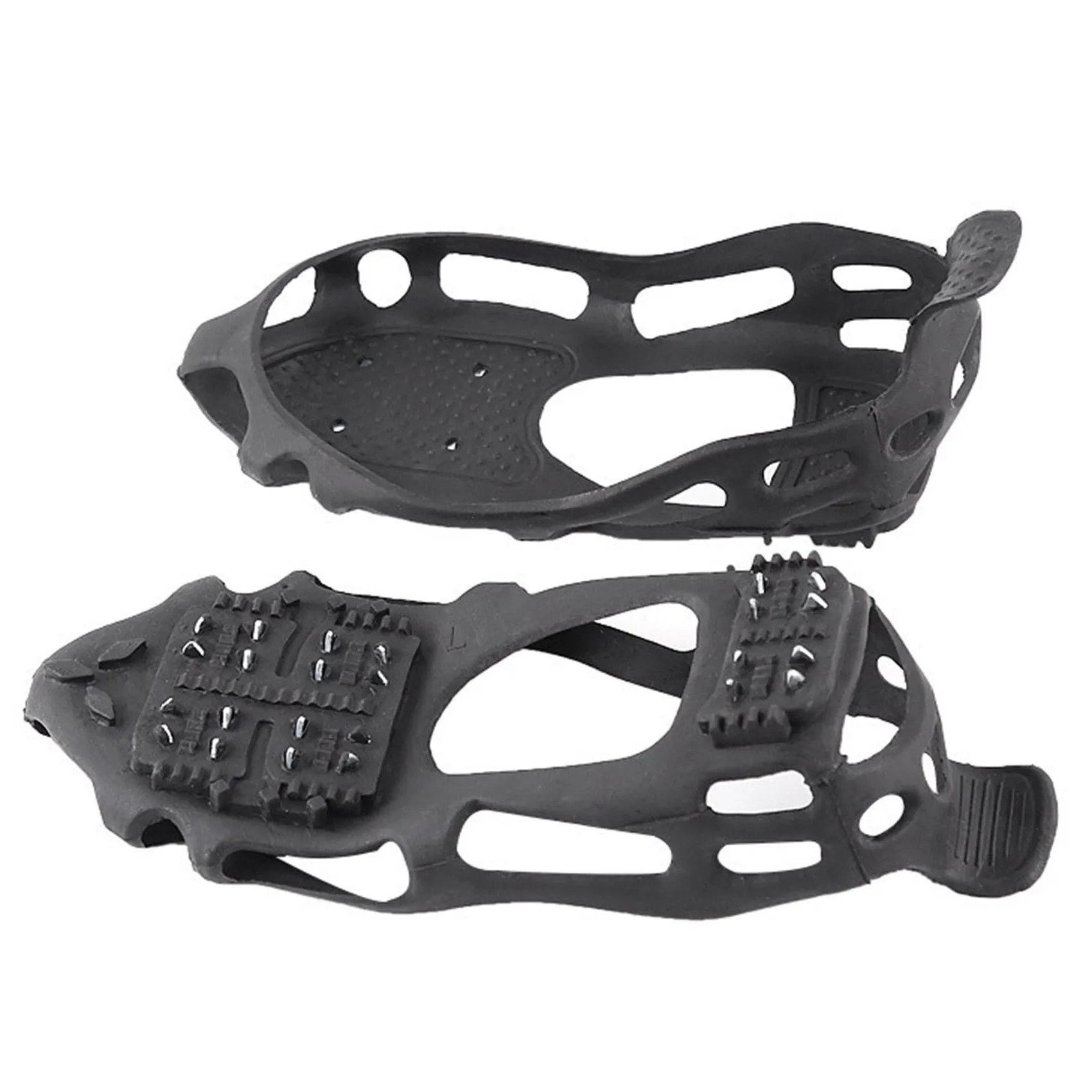 1 Pair 24-Teeth Ice Spikes Claws Ice Cleats Snow Traction Cleats Crampon for Walking on Snow and Ice