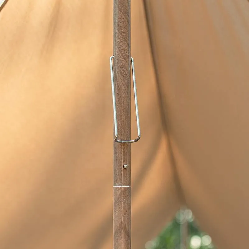 240cm/280cm Aluminum Alloy & Wood Pattern Tent Pole