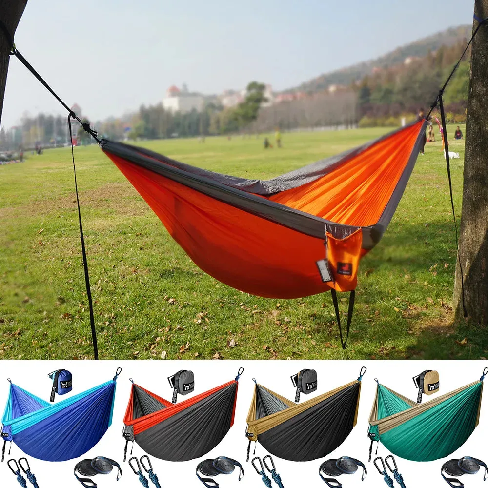 Camping Hammock Outdoor Hanging Hammocks Portable Parachute Nylon Hiking Hammock