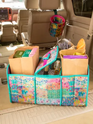 Car Trunk Organizer - Watercolor Patchwork