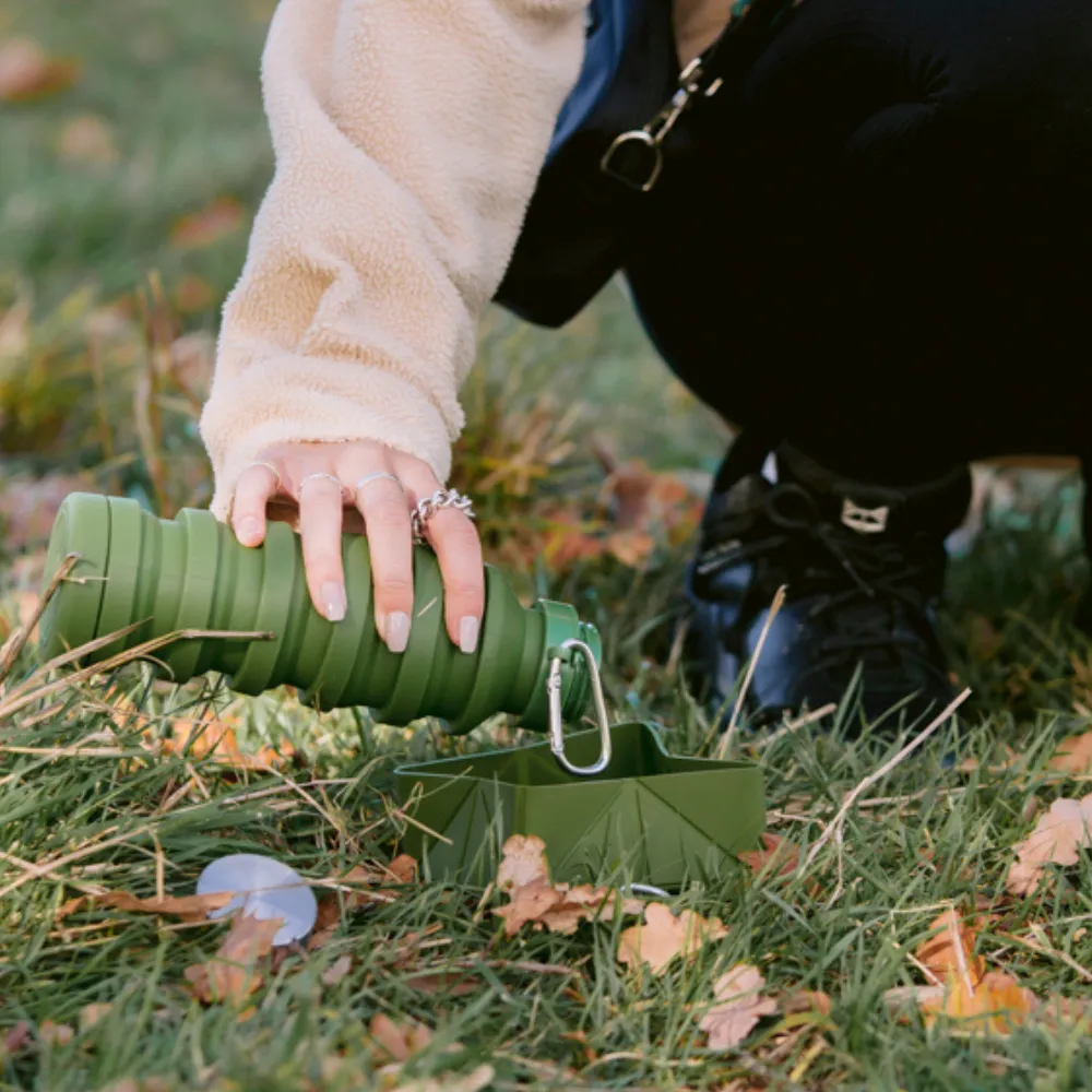 Collapsible Water Bottle by Cocopup - Khaki