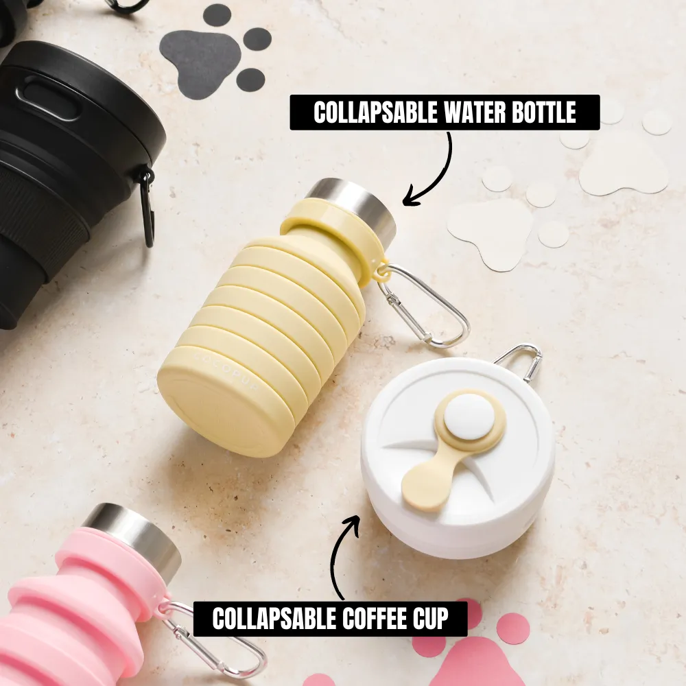 Collapsible Water Bottle by Cocopup - Nude