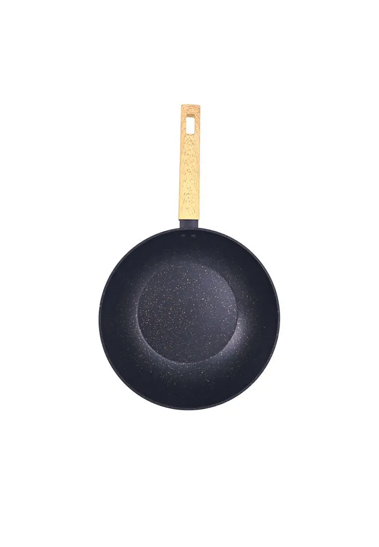 Cuisson Noir Collection Black Wok Pan 28cm