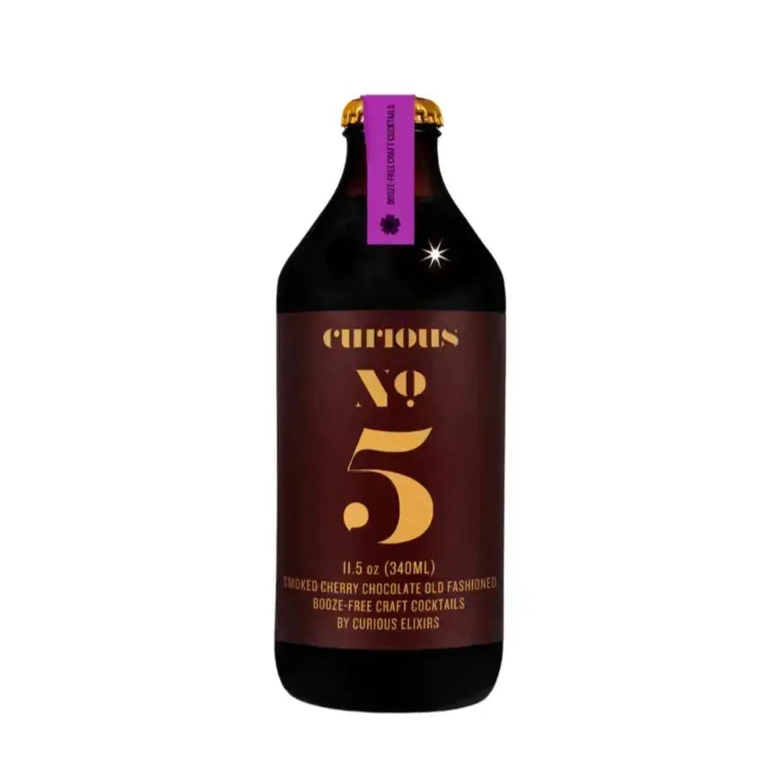 Curious Elixirs - No. 5 Non-Alcoholic Smoked Chocolate Cherry Old Fashioned