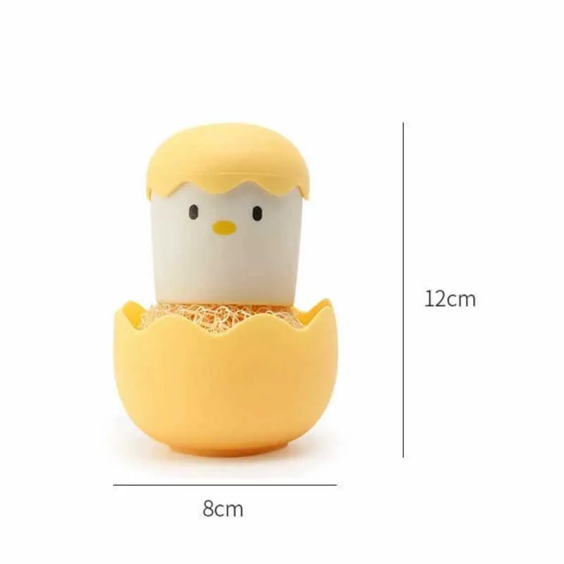 Cute Egg Shell Microfiber Scrubbing Brush