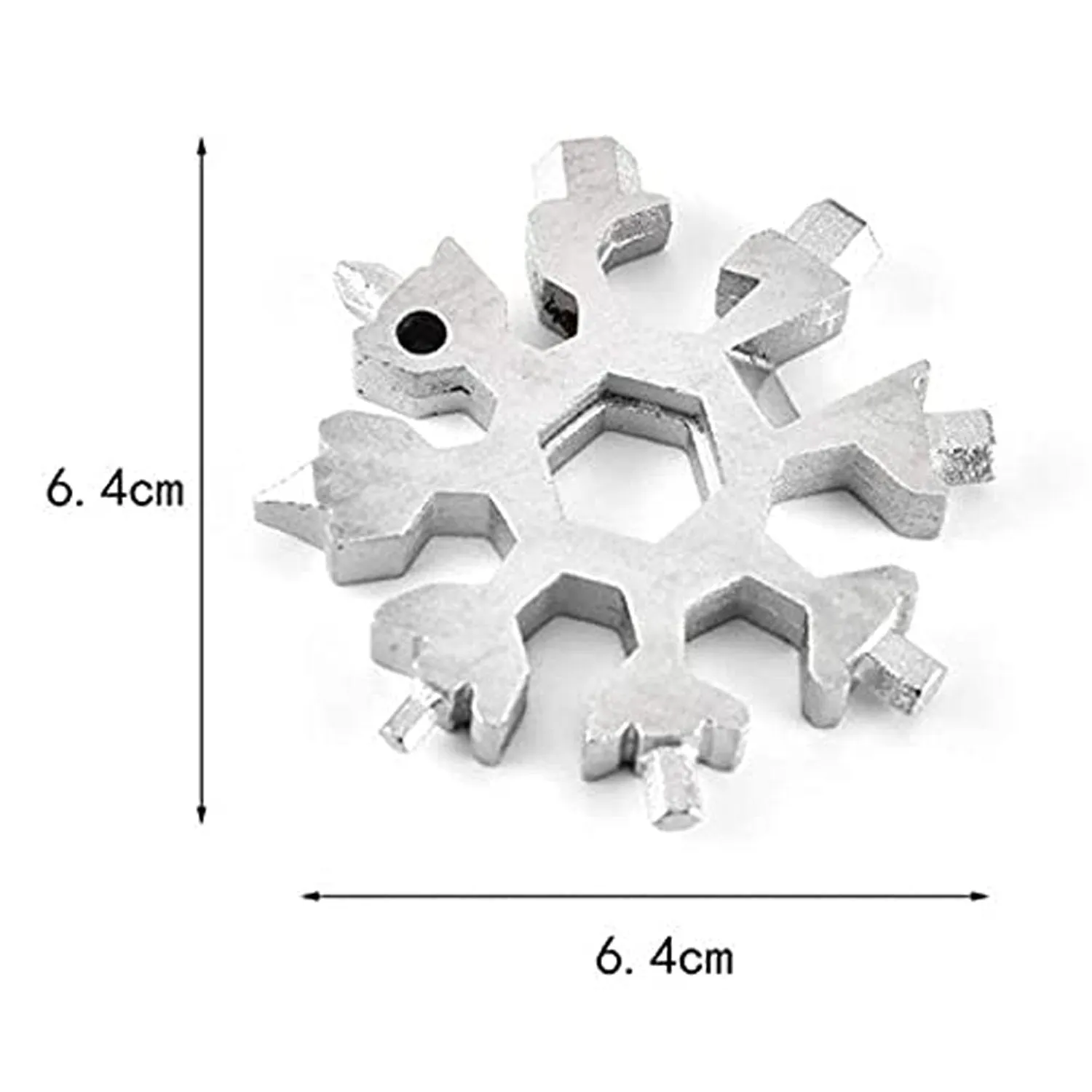 Durable & Portable 18 in 1 Snowflake Multi-Tool, Snowflake Bottle Opener Flat Phillips Screwdriver Kit Wrench