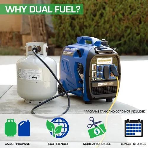 DuroMax 2300 Watt Dual Fuel Portable Digital Inverter Generator