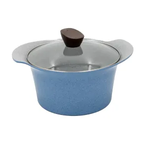 Ecook IH Ceramic Coating Stock Pot Blue