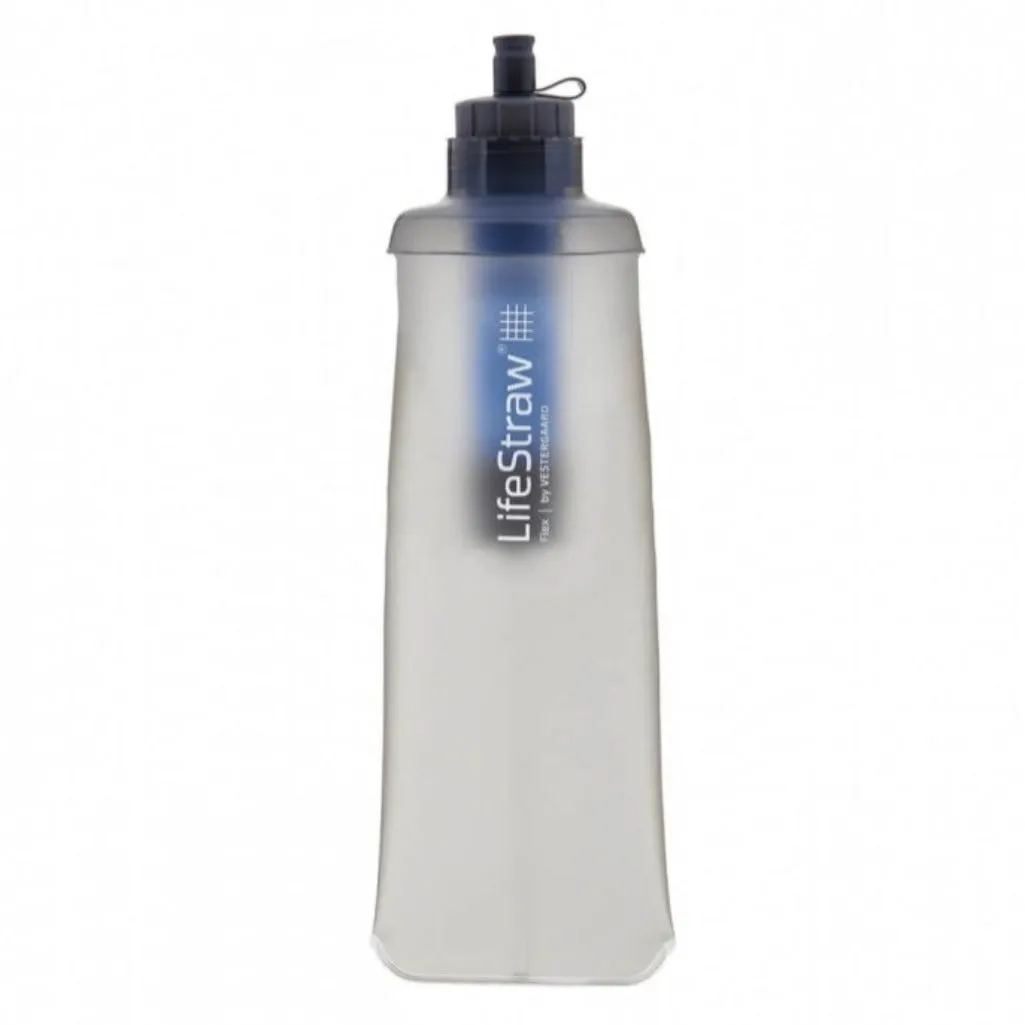 Flex Collapsible Squeeze Water Bottle with Filter | Grey