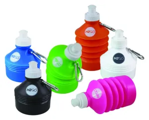 H2GO 16 oz Collapsible Assorted BPA Free Water Bottle