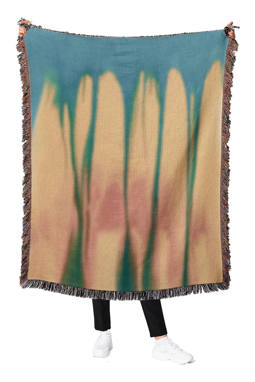 Heat Map Cotton Woven Throw Blanket