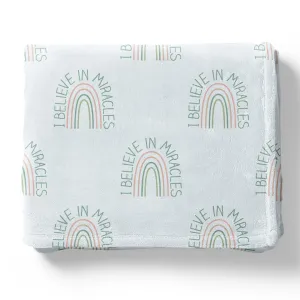 I Believe In Miracles Blanket | Blue