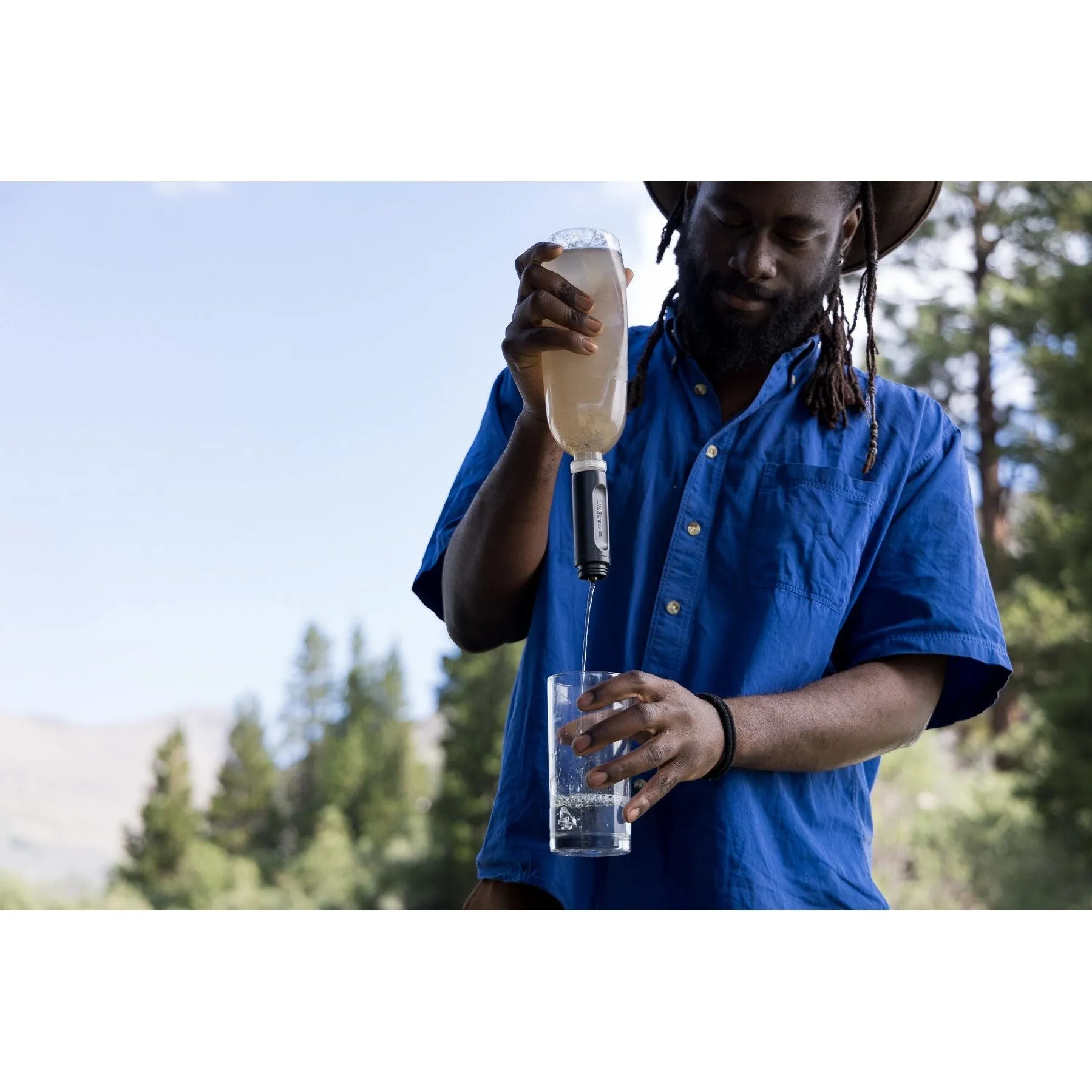 LifeStraw Peak Series 650ml Squeeze Bottle - Dark Grey