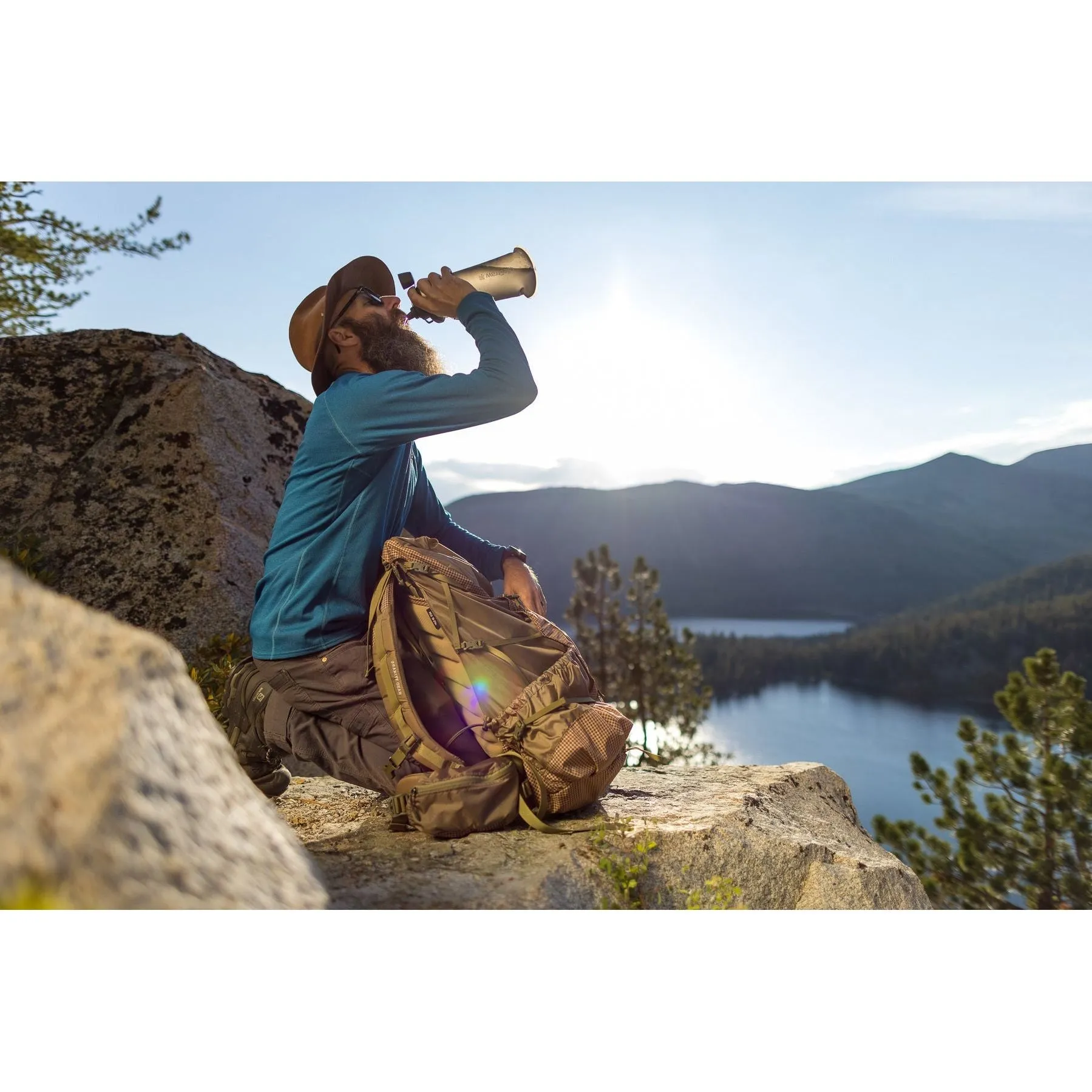 LifeStraw Peak Series 650ml Squeeze Bottle - Dark Grey