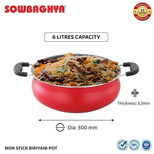 NS Biriyani Pot with SS Lid - 6Ltr