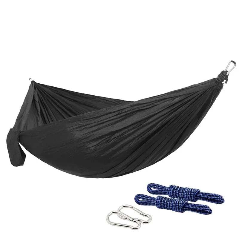 Nylon Colour Matching Hammock Outdoor Camping Ultra Light Portable Hammock for Double Person