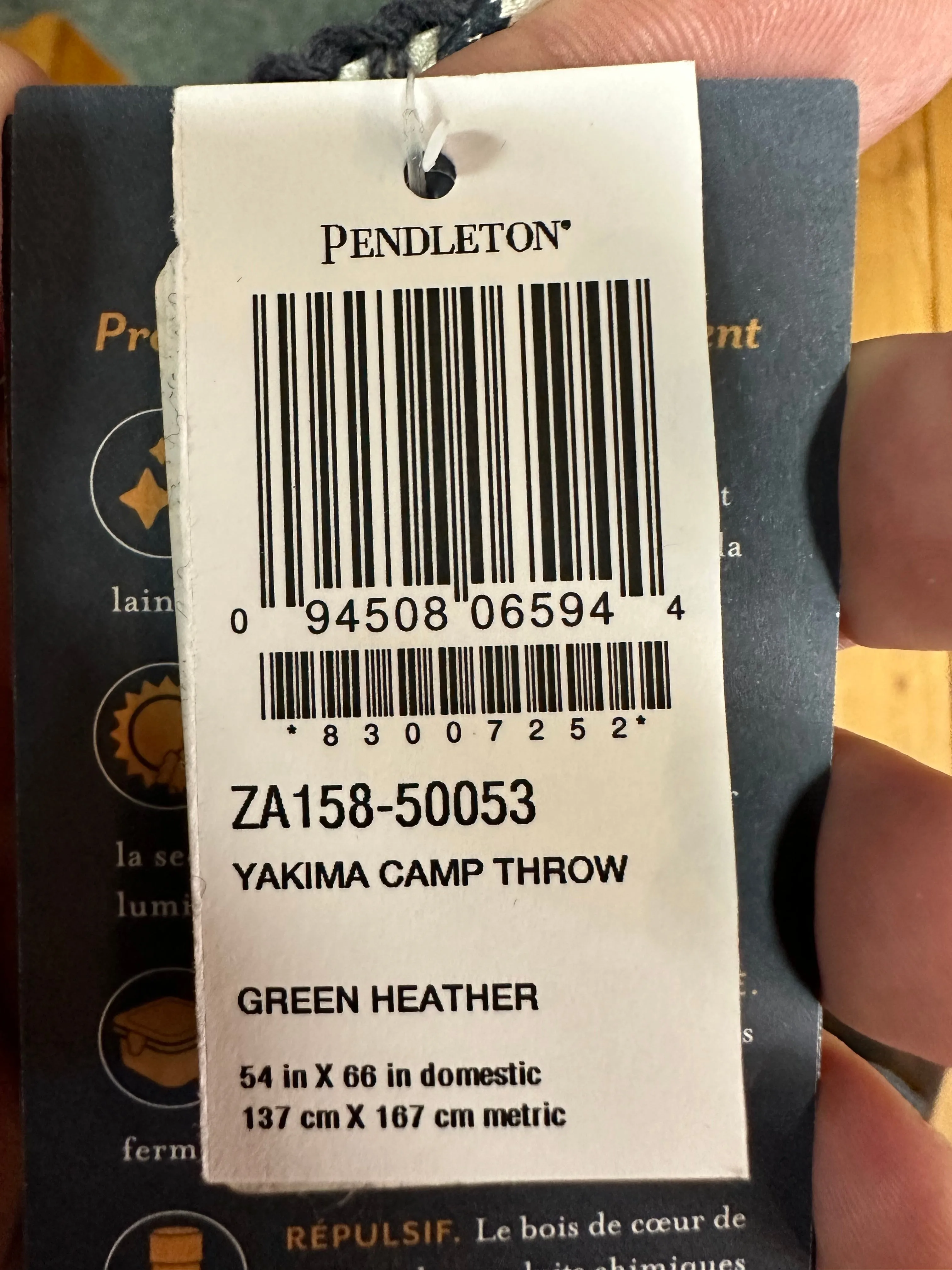 Pendleton® Yakima Camp Blanket, Green Heather