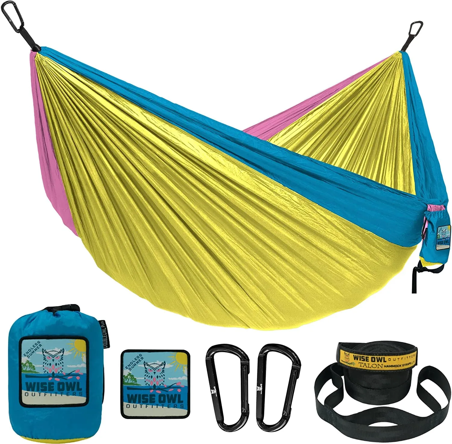 Portable Lightweight Nylon Hammock - up to 500Lbs