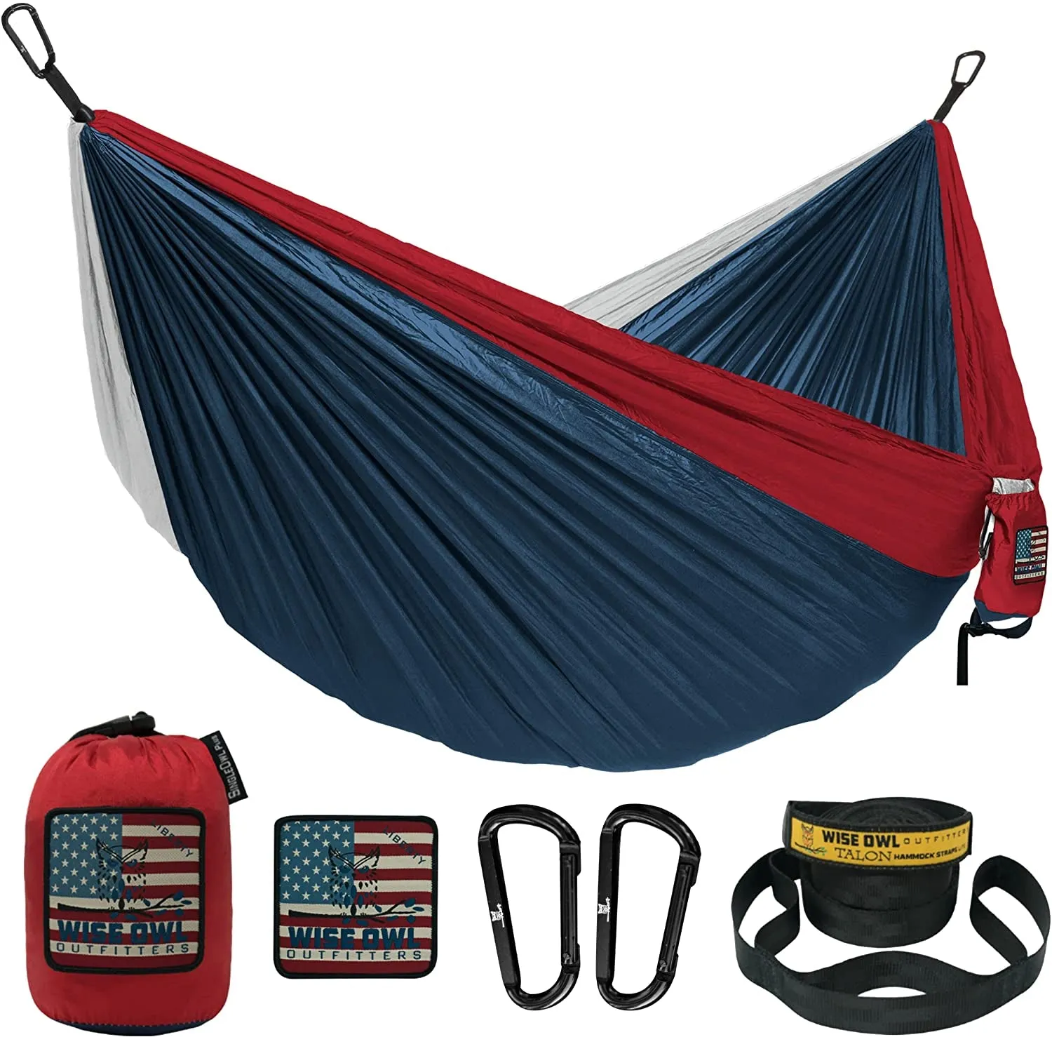 Portable Lightweight Nylon Hammock - up to 500Lbs