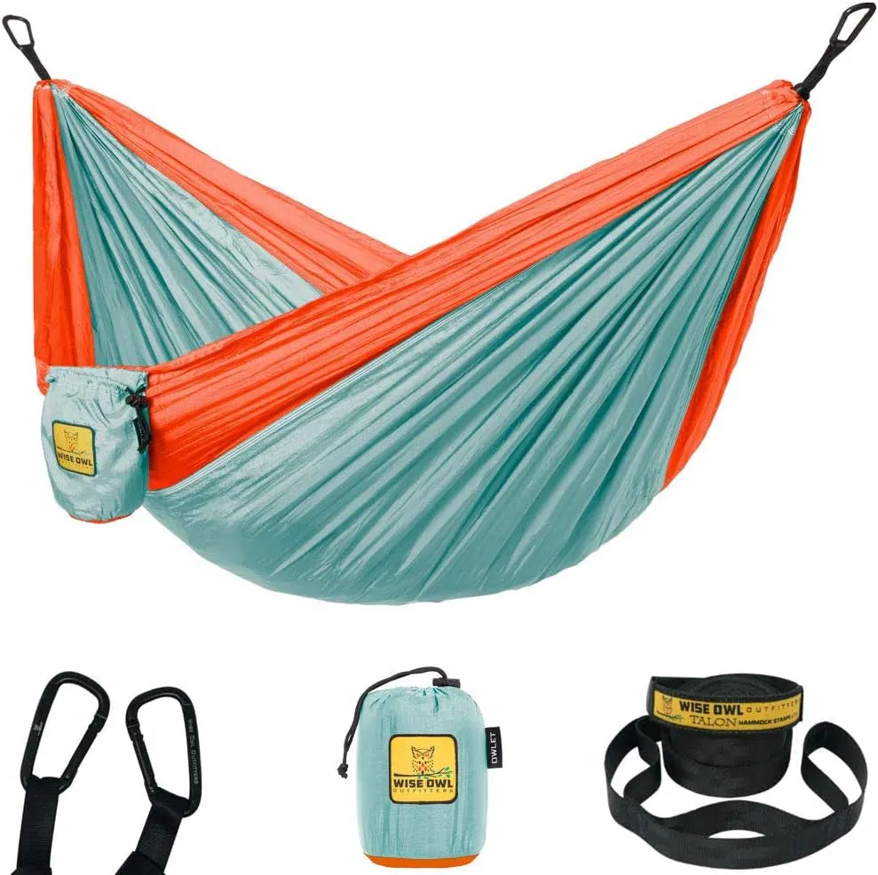 Portable Lightweight Nylon Hammock - up to 500Lbs