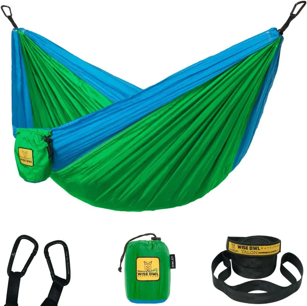 Portable Lightweight Nylon Hammock - up to 500Lbs