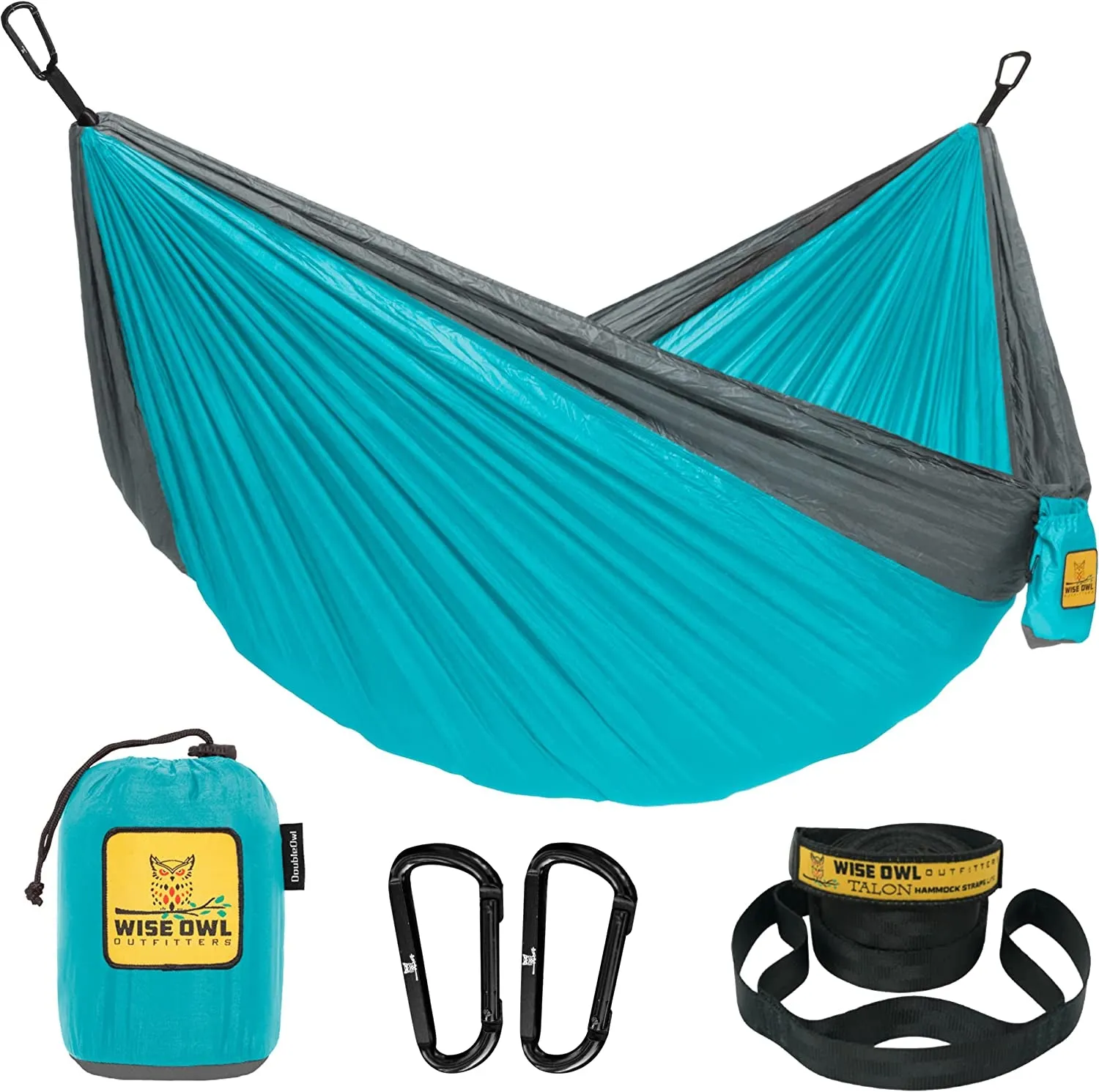 Portable Lightweight Nylon Hammock - up to 500Lbs