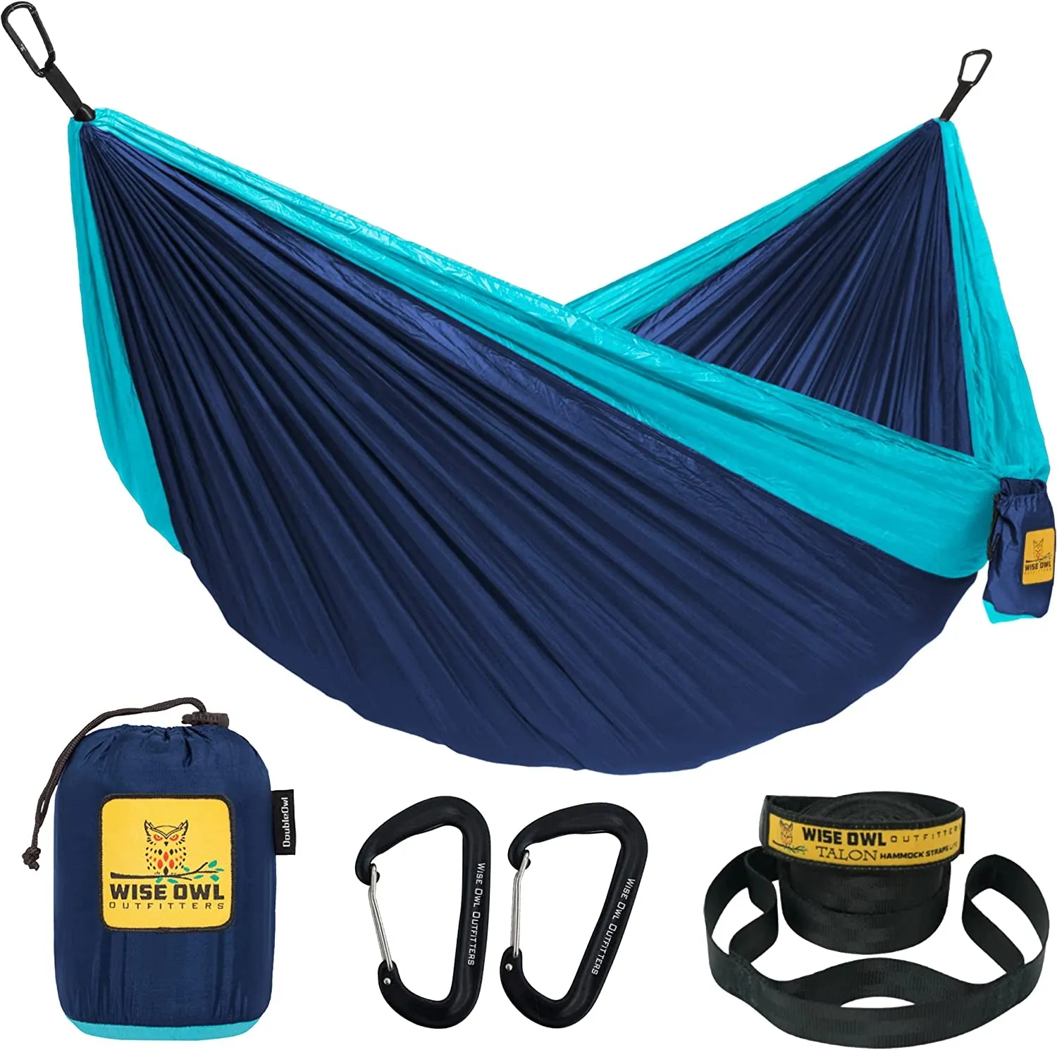 Portable Lightweight Nylon Hammock - up to 500Lbs