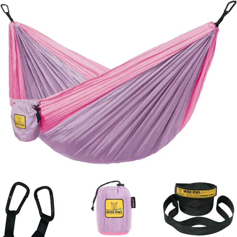 Portable Lightweight Nylon Hammock - up to 500Lbs