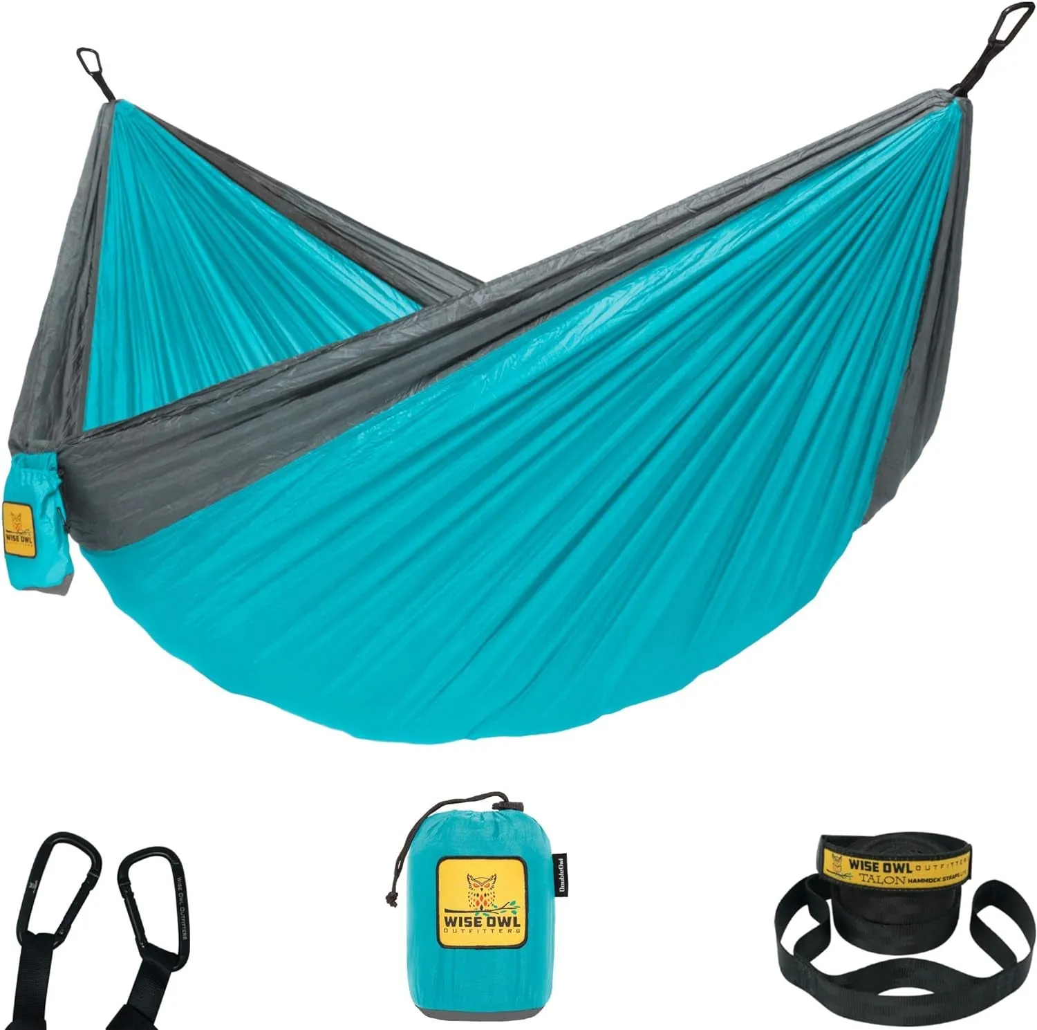 Portable Lightweight Nylon Hammock - up to 500Lbs