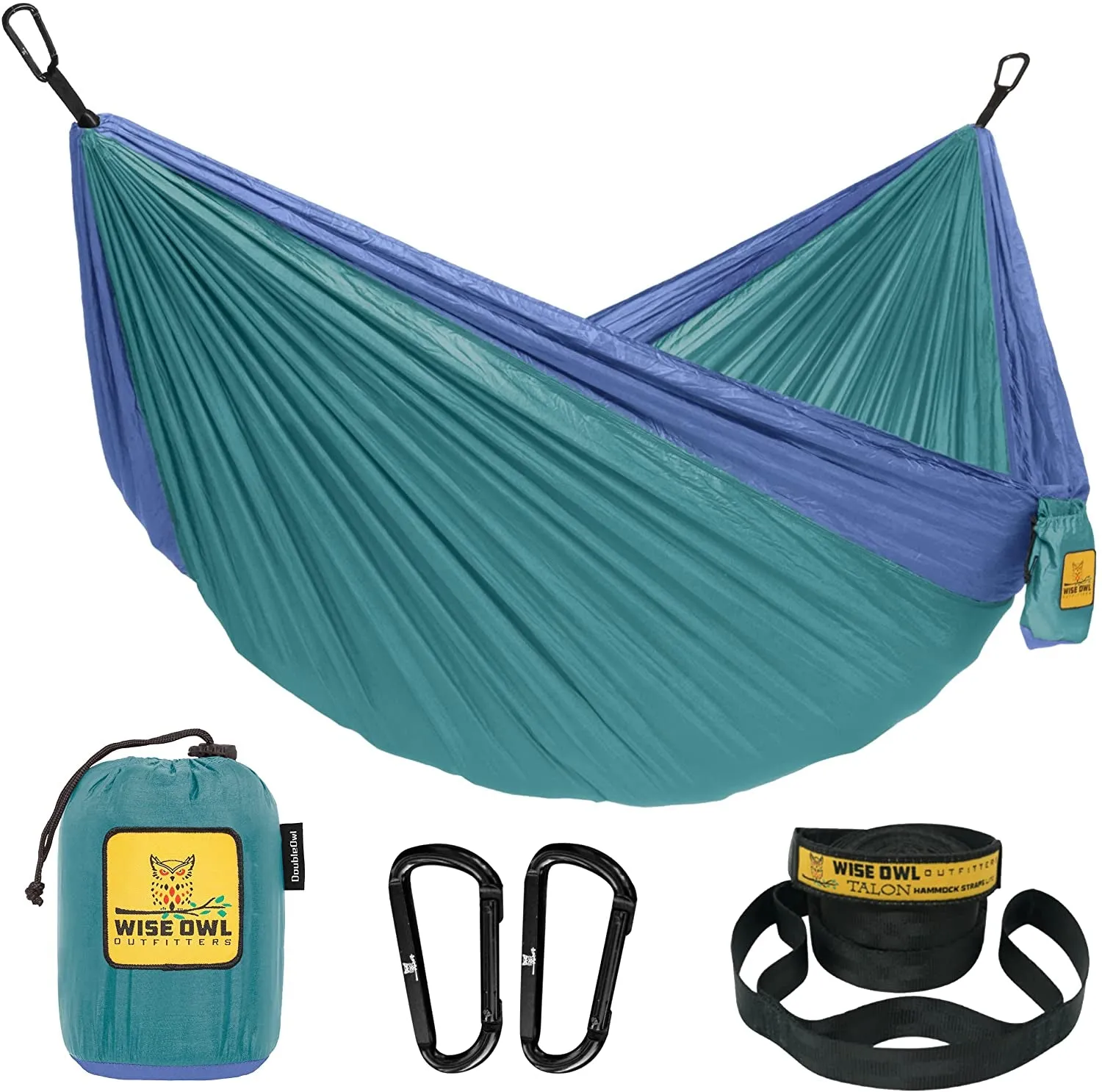 Portable Lightweight Nylon Hammock - up to 500Lbs