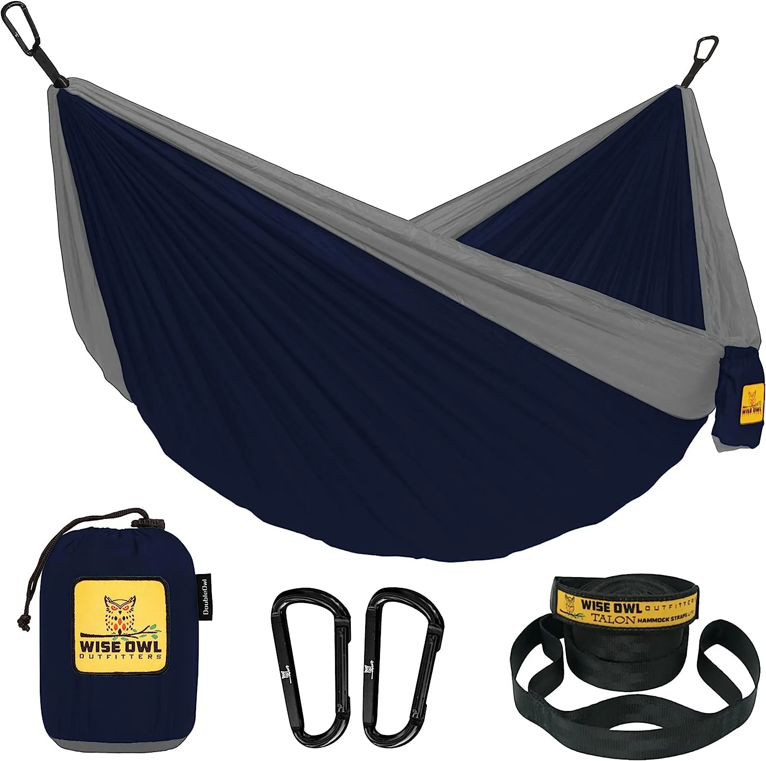 Portable Lightweight Nylon Hammock - up to 500Lbs