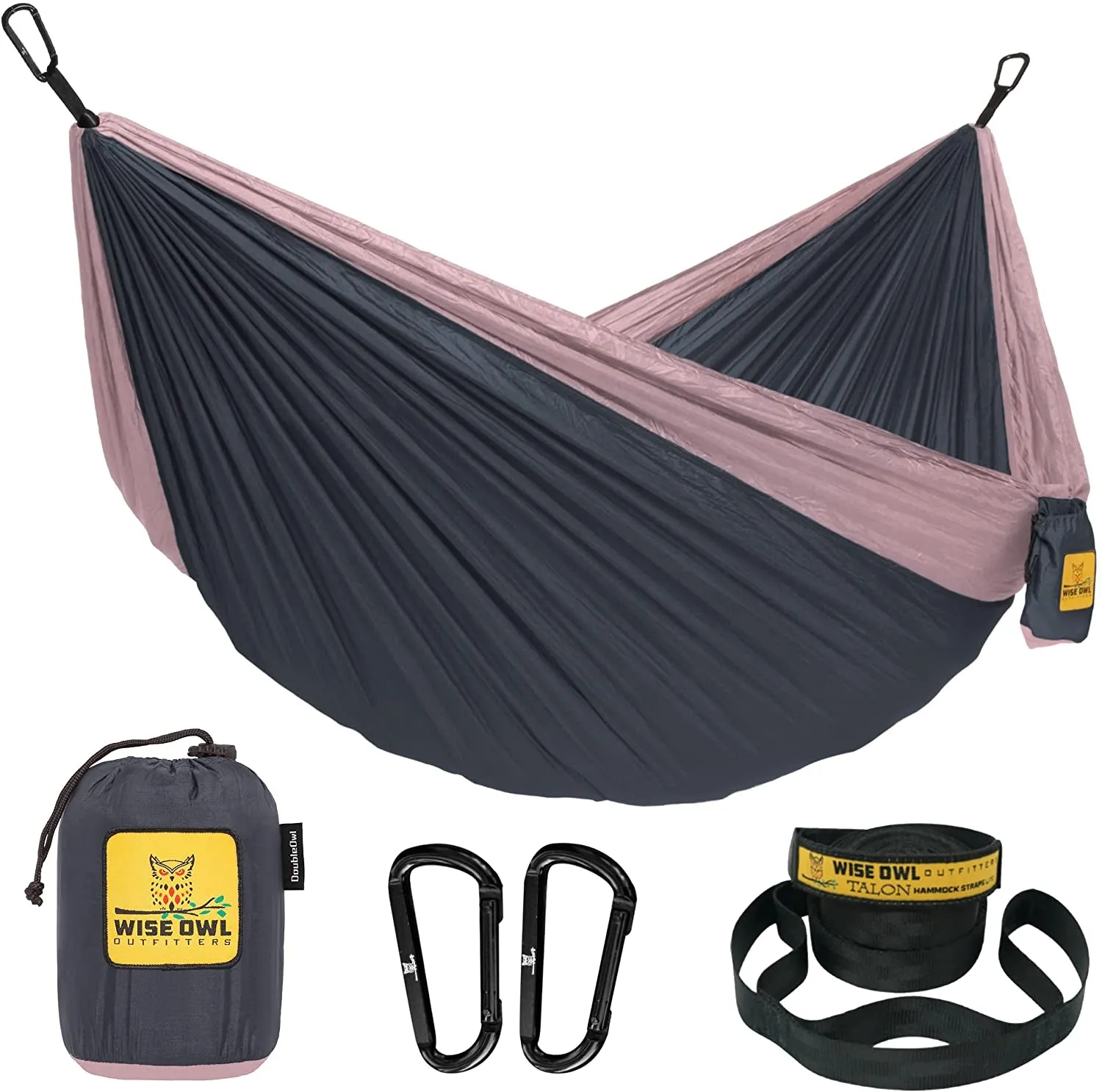 Portable Lightweight Nylon Hammock - up to 500Lbs