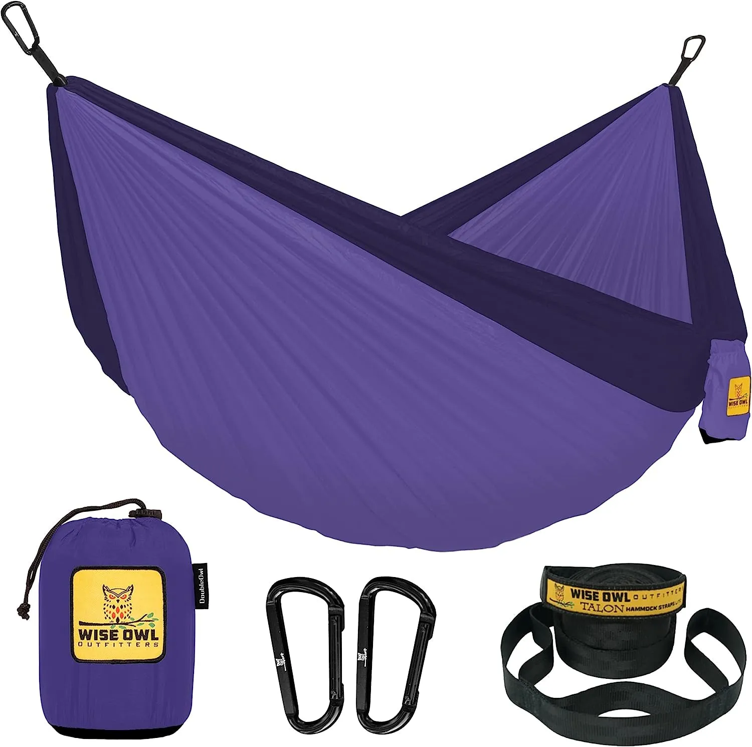 Portable Lightweight Nylon Hammock - up to 500Lbs