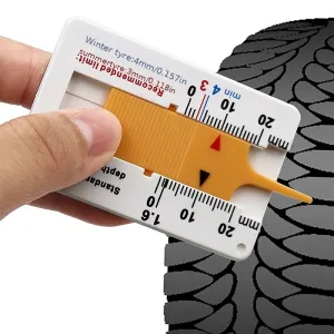 Portable Tire Tread Depth Gauge for Vehicles Accurate Measurement Tool