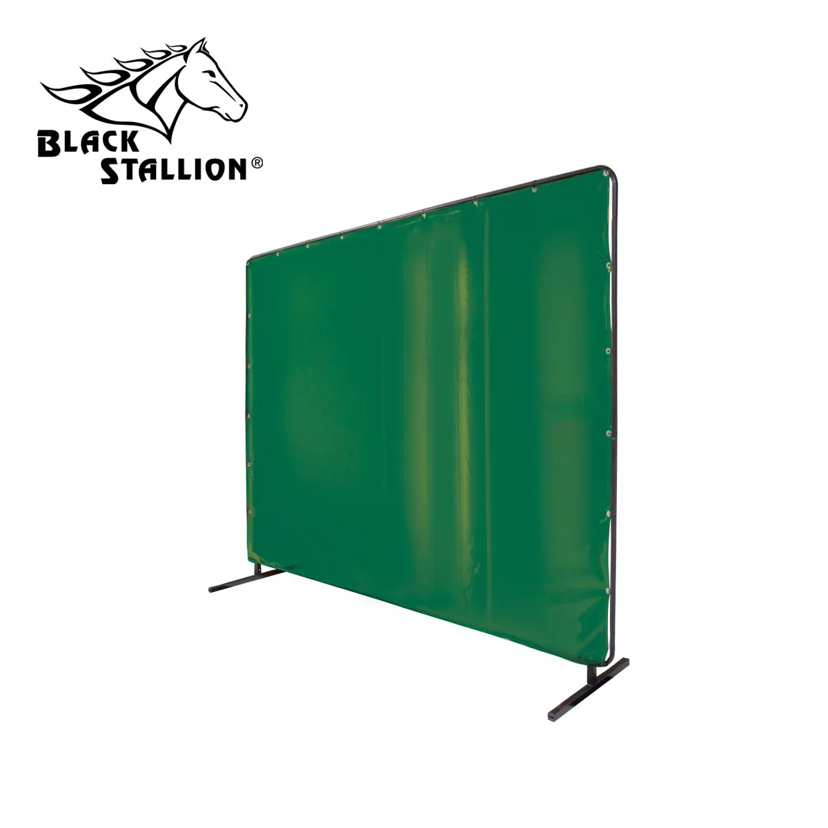 Revco 6X8VF1-GRN 14 mil. 6' x 8' Green Standard QuickFrame™ Welding Screen & Frame (1 Set)