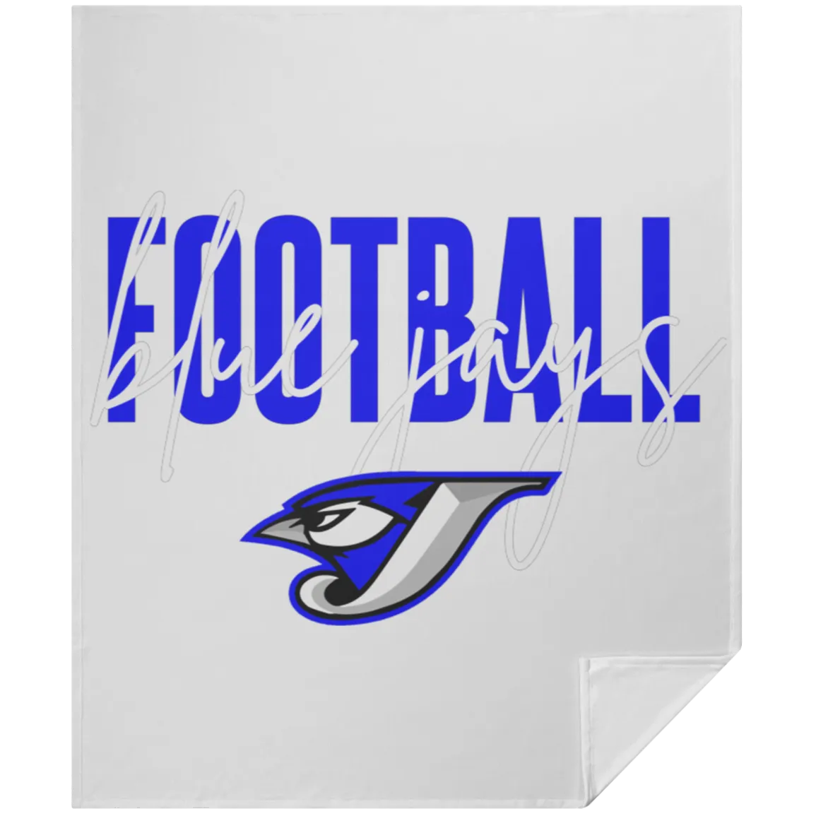 Script Football TVM Twin Velvet Blanket 50x60