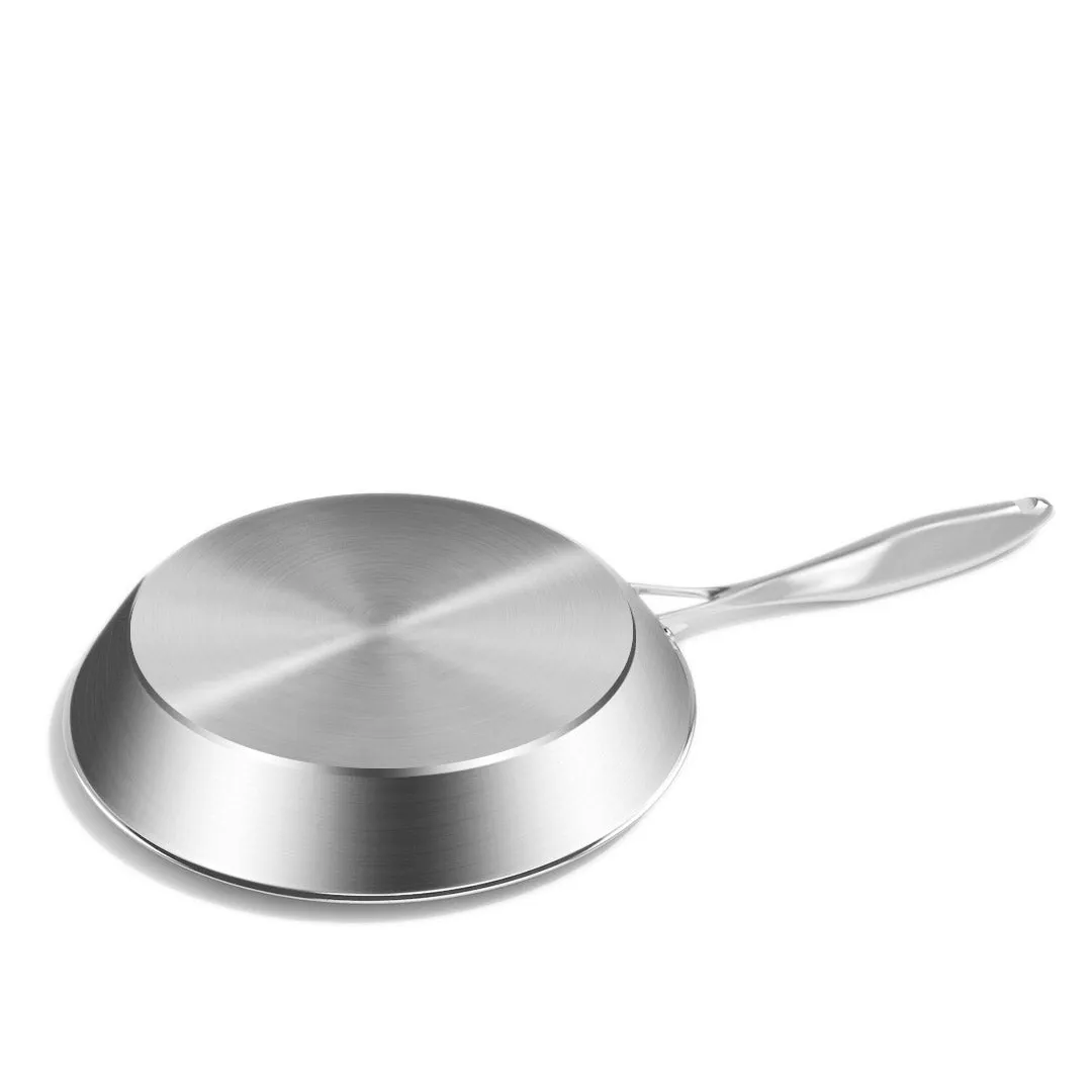 SOGA Stainless Steel Fry Pan 20cm 34cm Frying Pan Top Grade Skillet Induction Cooking FryPan