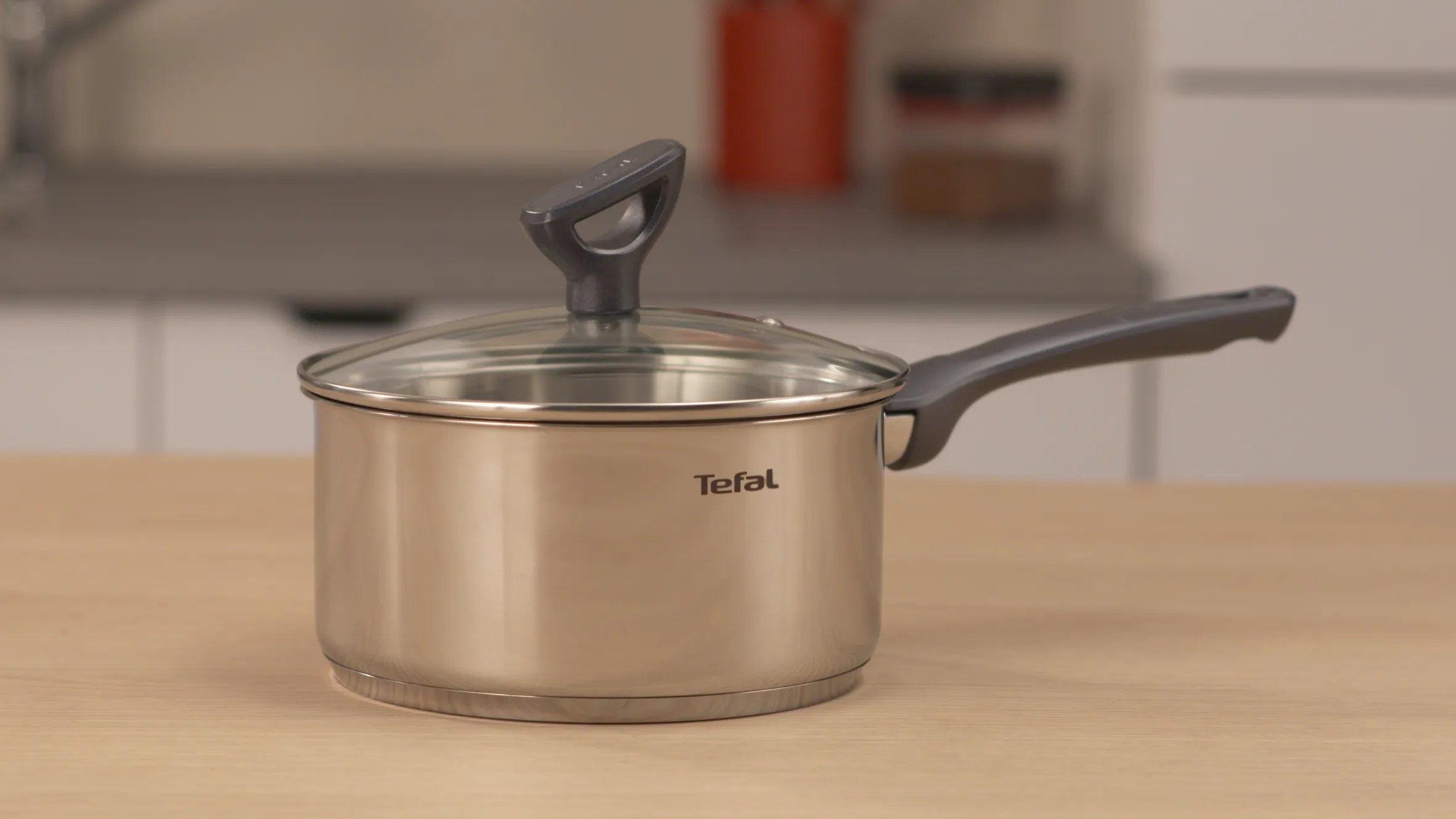 Tefal Daily Cook Stainless Steel Induction Saucepan 16cm/1.5L   Lid