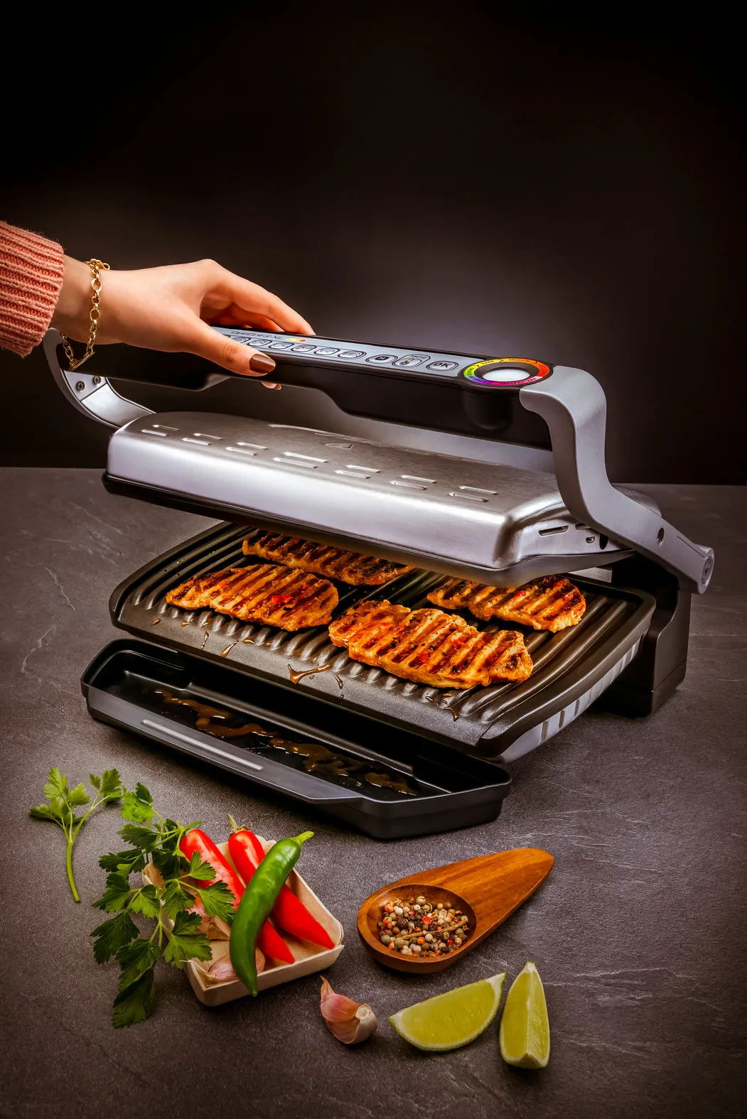 Tefal OptiGrill  XL Smart Electric Grill GC722