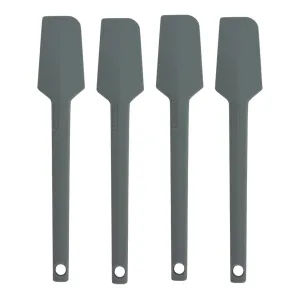 TG512GX4 4 Pack Silicone Mini Spatula in Ash Gray by Taste of Home