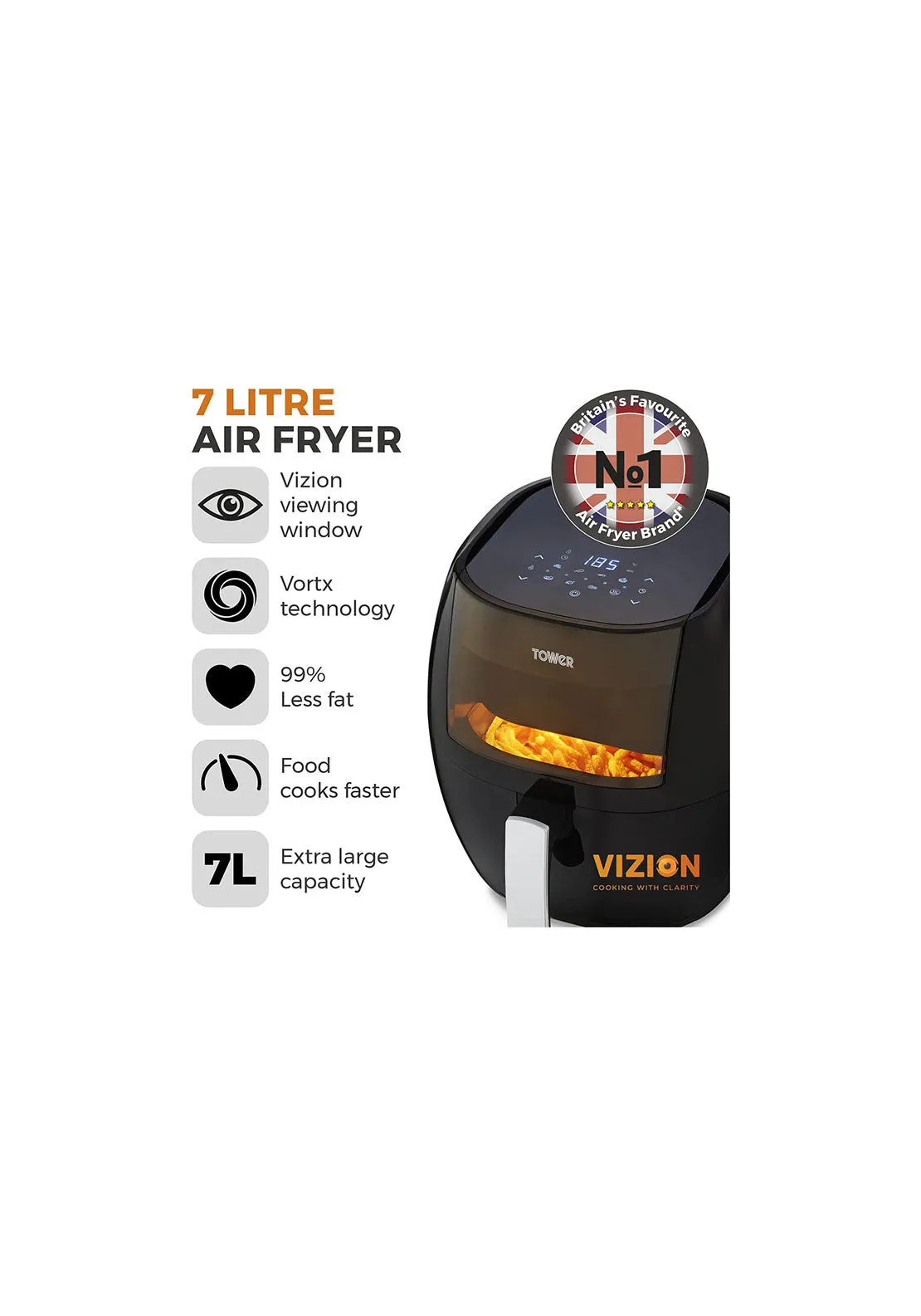 Vortx Vizion 7L Digit Air Fryer | T17072