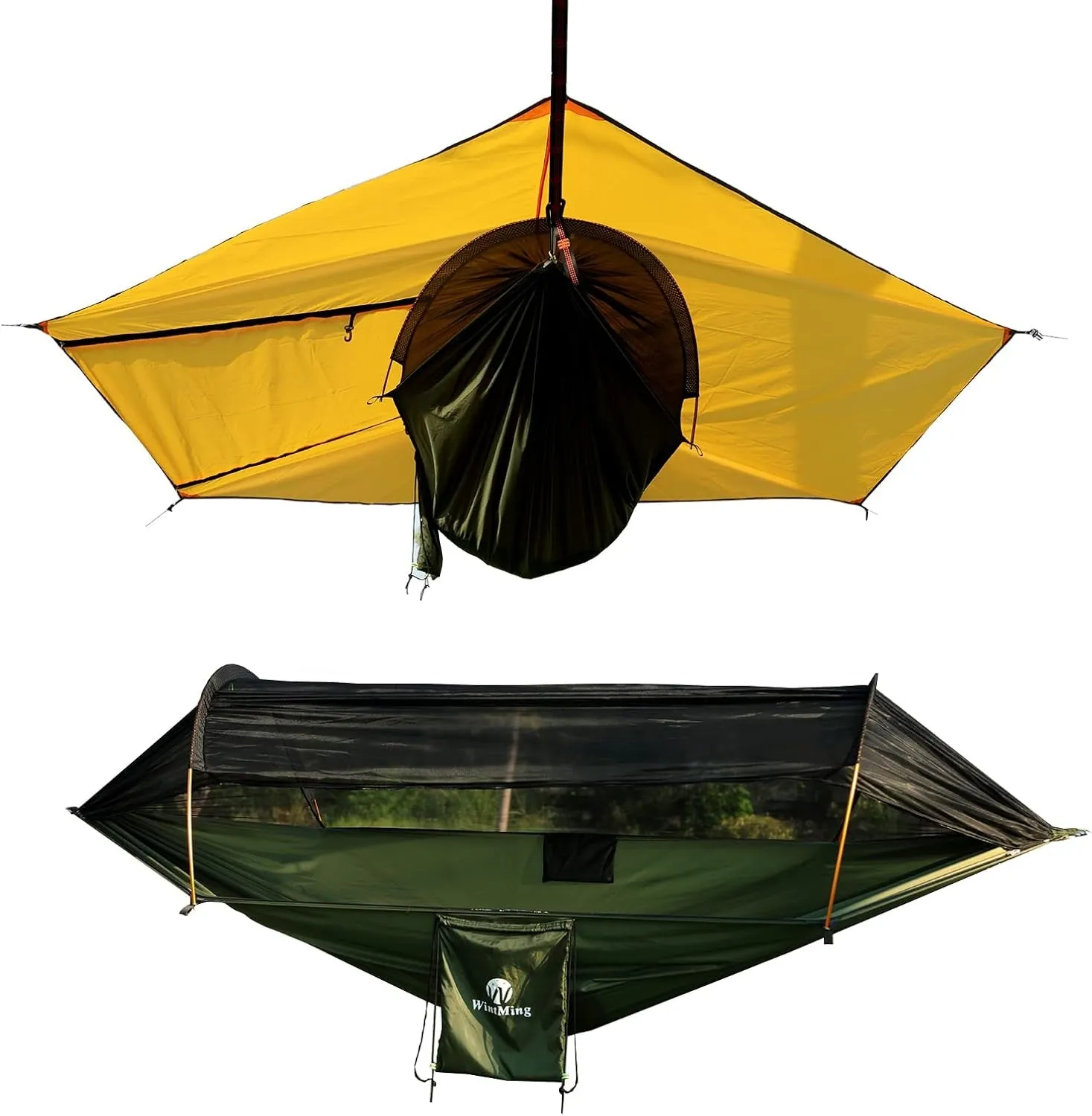 Wintming Hammock with Mosquito Net and Rain Fly Cover 3 in 1