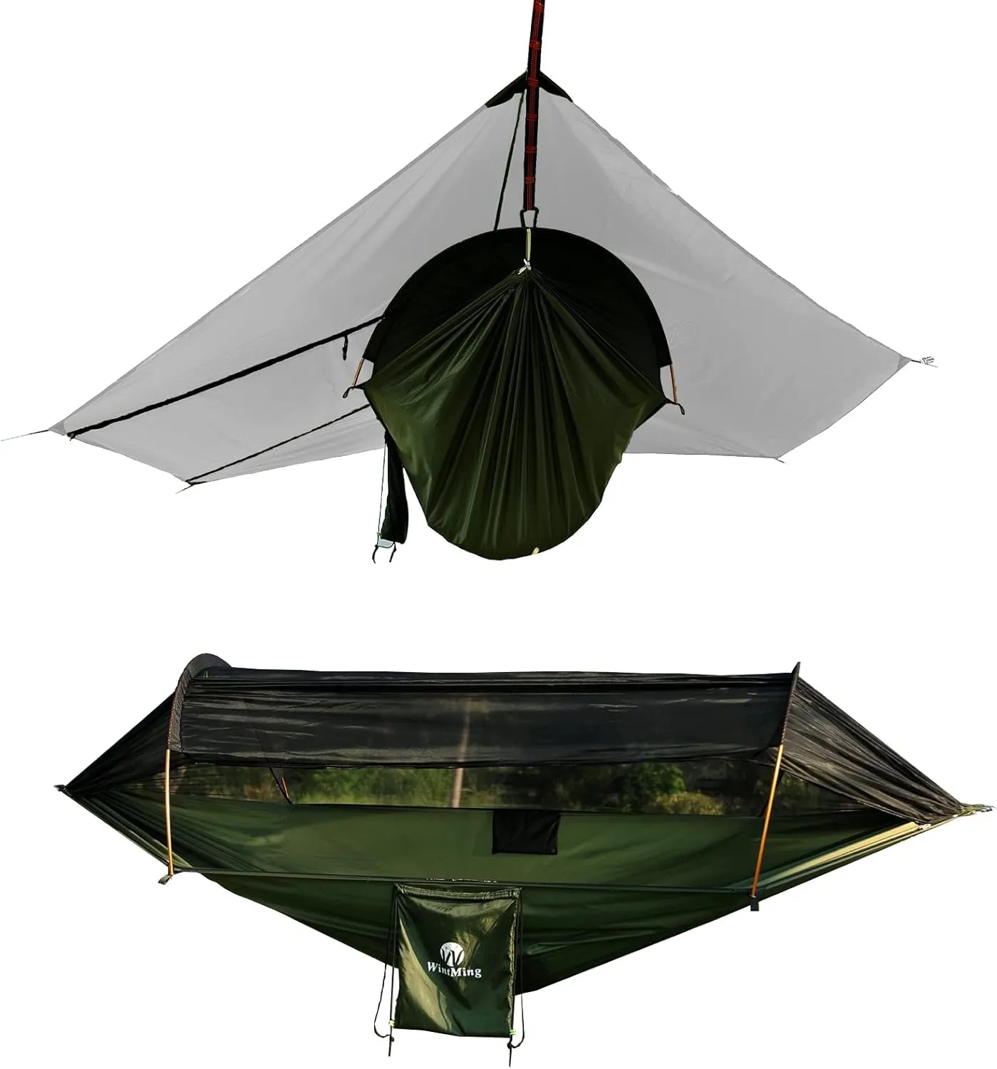 Wintming Hammock with Mosquito Net and Rain Fly Cover 3 in 1