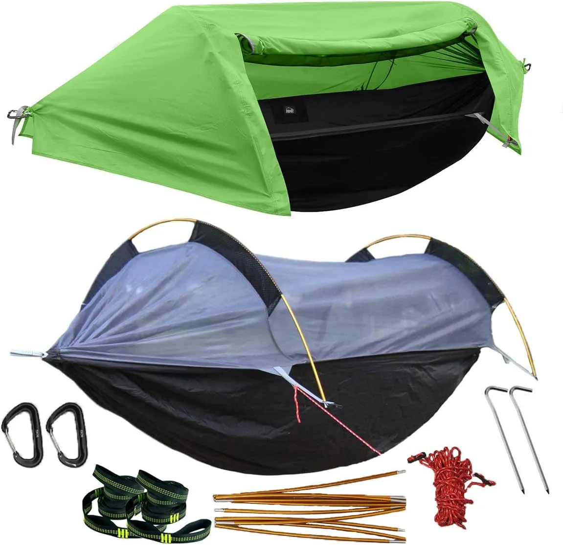 Wintming Hammock with Mosquito Net and Rain Fly Cover 3 in 1