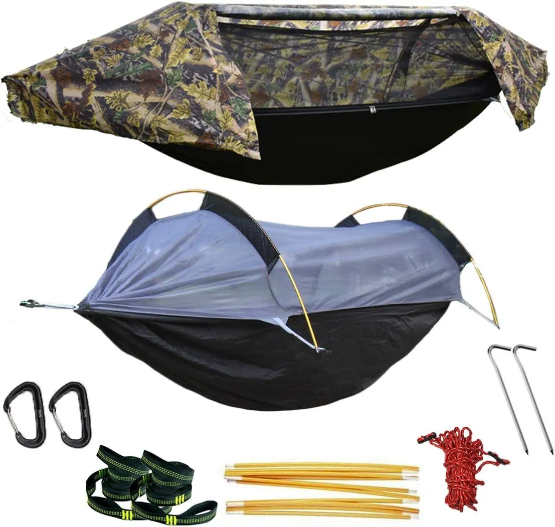 Wintming Hammock with Mosquito Net and Rain Fly Cover 3 in 1