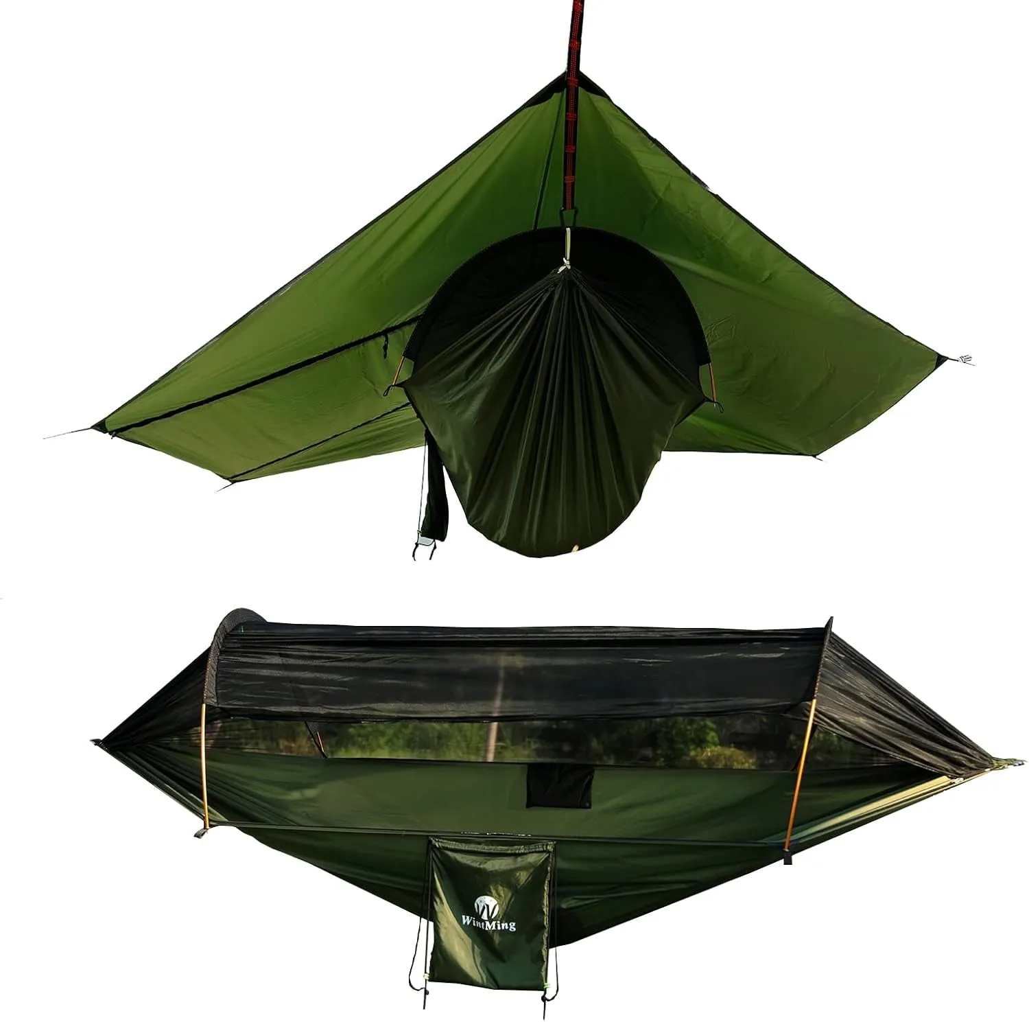 Wintming Hammock with Mosquito Net and Rain Fly Cover 3 in 1