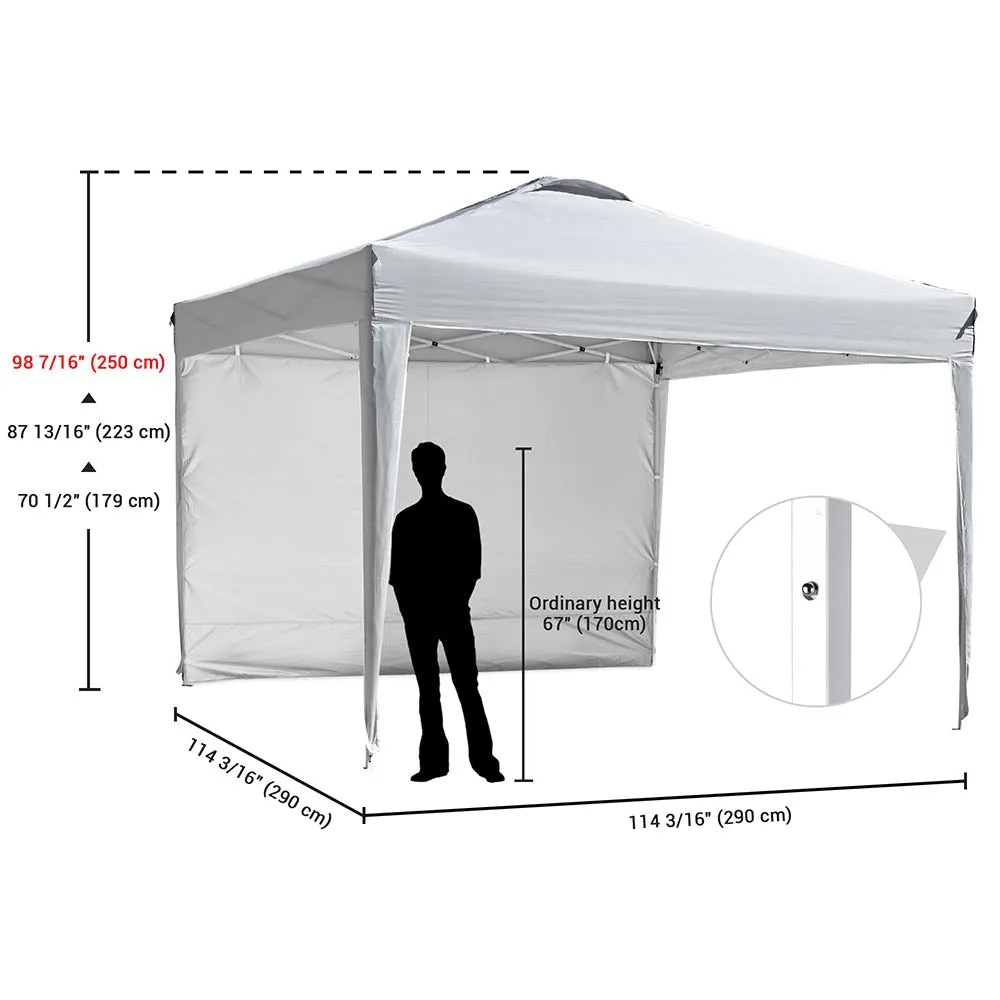 Yescom Ez Pop Up Canopy Tent 10'x10' Waterproof Shelter